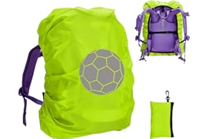 WILLINGOOD Housse de protection contre la pluie pour enfant - Sac à dos réfléchissant - Imperméable - Avec réflecteurs - Compatible avec Ergobag, Scout, Step by Step, McNeill, DerDieDas, Coocazoo
