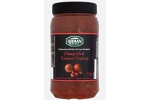 SNOWFLAKEHEAVEN Chargrilled Tomato Chutney 1.3kg. A thick, red chutney. Full of tomatoes, onions, apples & mustard seed. ideal for home use.