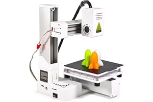 Dpofirs Piccola Stampante 3D per Principianti, Riscaldamento Rapido e Stampa di Stampa 3D Compatta per Istruzione, Dimensioni di Stampa 4x4x4in (EU)