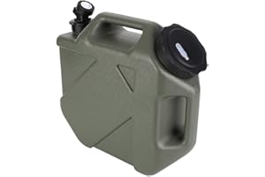 Umikk Bidón de agua con grifo de 10 – 18 L, bidón de agua para camping, sin BPA, bidón de agua potable, bidón portátil multiusos tanque de agua, tanque de agua para camping con asas, para viajes al