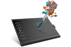 HUION Inspiroy H1060P Tablette Graphique, Tablette de Dessin Professionnelle 10 x 6,25 Pouces, Stylet sans Pile, Idéal pour la Peinture, L'édition, Les Photos, l'enseignement et Le Travail en Ligne