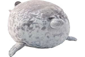 TONGSONG 40cm Large Seal Plush Pillow Soft Stuffed Blob Seal Animal Toy,Chubby Blob Seal Plushie for Kids Sea Animals Pillow for Room Decor Gift for Kids and Lovers¡­