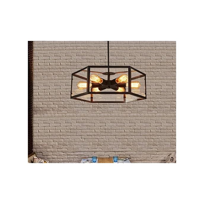 AYAYA Deckenlampe Industrial Indirekte Deckenleuchte Industrie Schwarz