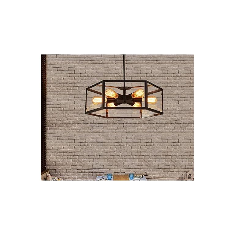 AYAYA Deckenlampe Industrial Indirekte Deckenleuchte Industrie Schwarz