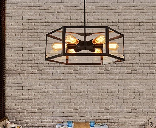 AYAYA Deckenlampe Industrial Indirekte Deckenleuchte Industrie Schwarz