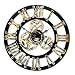 Produktbild Top Race 16 Zoll Runde Wanduhr, antike handgemachte hölzerne Vintage 3D Gear Design, von Chevy K. (Gold mit römischen Ziffern),