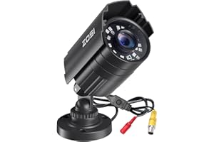 ZOSI 1080P Cámara de Vigilancia Exterior para CCTV Kit de Cámara de Seguridad, 20m Visión Nocturna, PAL