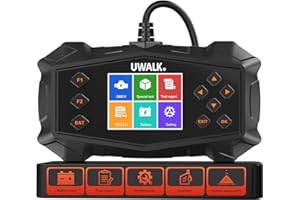 UWALK OBD2 Valise Diagnostic Auto Voiture: OBD Diagnostique Auto Multimarque Français avec Lecture en Temps Réel des Données - Lecteur de Codes de Panne Moteur Scanner pour BMW Audi Peugeot VW Véhicules