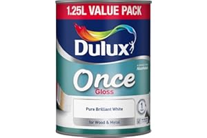 Dulux Once Gloss 1.25L Pure Brilliant White (301023)