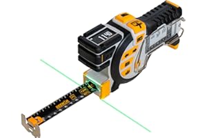 REEKON T1 Tomahawk Digital Tape Measure, Metric - profesjonalne narzędzie do pomiaru, zielony laser, e-papierowa lista pomiarów, podział na Bluetooth, wymienne ostrza