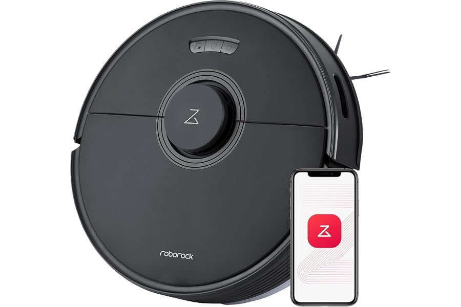 Roborock Q7 Max Saugroboter mit Vollgummibürste, 4200Pa Saugkraft, PreciSense-LiDAR-Navigation & 3D 
