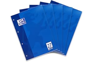 ‎OXFORD Oxford Schule Schulblock A4 liniert, Lineatur 27, 100 Seiten, kopfgeleimt, 5 Stück