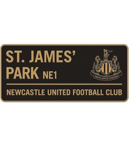 Newcastle United FC Retro Logo Sign : Amazon.co.uk: Sports & Outdoors