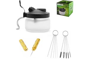 ROSEMARY & CO ROSEMARY 4 Set Airbrush Spray Gun Wash Cleaning Tools Needle Nozzle Brush Glass Cleaning Pot Holder,Airbrush Clean Kit, Airbrush Cleaning Pot for Air Brush Washing