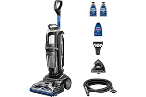 BISSELL Revolution HydroSteam Mattvätt med Skaft 3670N | För tuff smuts, ångförbehandling, snabbtorkningsläge, för mattor, stoppade möbler och trappor, 77 dBa