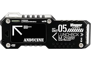ANDYCINE Lunch Box V M.2 SSD NVME and SATA Enclosure M.2 Enclosure up to USB 3.1 Gen 2 10Gbps, Compatible with Select Cameras, PCs, Mobile Phones and Laptops