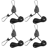 2 Stücke Seil Ratsche mit Haken für Pflanzenlampe 1/8 Zoll …
