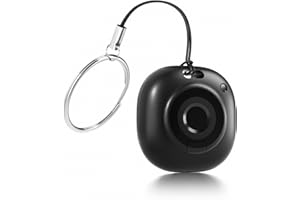 ODDROALLE Smart Tag Localizador, Compatible con Apple «Find My» (Solo iOS), para Maletas/Bolsos/Llaves/Mochilas Infantiles, Batería extraíble Blanco (Negro)