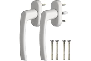 GETLITOOL Manilla para Ventanas Practicables Manilla para Ventana para Puerta, Adecuada para Ventanas de Aluminio y Asas Abatibles Distancia Entre Orificios de 43 mm