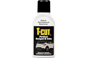 T-Cut Bumper & Trim Restorer 350 ml – Restore Faded Surfaces, Permanent Colour Revival and Protection – Ideal for Black Plastic, Vinyl & More