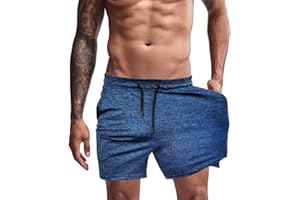 Agilelin 5”Ropa Deportiva Ligero Hombre,Pantalon Cortos Deportivos Secado rápido,Pantalones Gimnasio con Bolsillo,Capacitación Transpirable