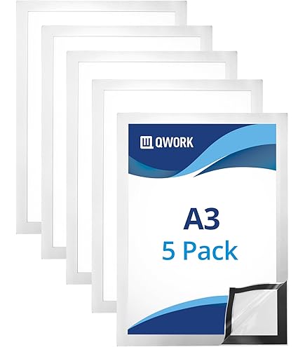 Cornice 4 Foto 4 Cornici Magnetiche A4 32.5x23.5cm - Display Impermeabile Per Foto Documenti Pubblicità Cornici Magnetiche Tascabili