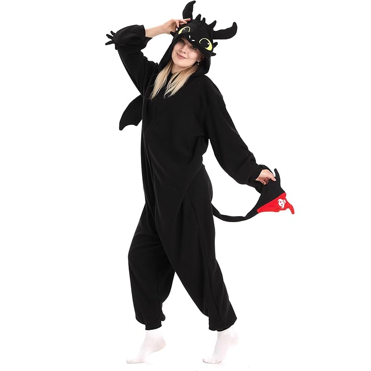 Costume Da Drago Per Adulto Tinta Unita Costume Intero Vestiti Carnevale Drago Pigiama Dinosauro Uomo