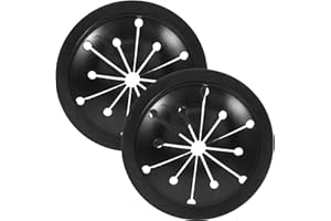 Toyvian 2 Pezzi Tritarifiuti Splash Guard Dissipatore Setaccio Copri-Rifiuti Accessori per Rifiuti Accessori Nero, Insert De Vidange En Caoutchouc pour évier De Cuisine