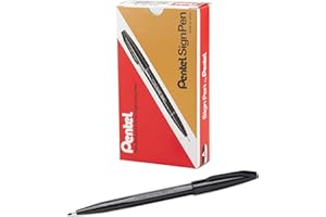 Pentel Sign Pen S520 pennarello punta fibra nero 12 pz