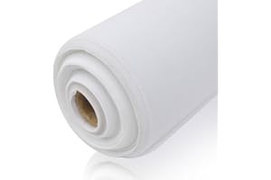 FLYZZZ Fly Screen for Windows, Durable Window Screens Insect Mesh Netting 120X300cm White Fiberglass Mosquito net for Window and Door