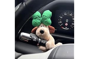 FiveMileBro Autodekoration Hund, Auto-Armaturenbrett-Ornament, Hundepuppe, Mini-süßer Hund,Plüschtier, Wischer-Blinker-Dekoration Zubehör, Kreative Auto Ornament (Green)