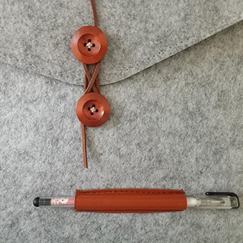 Laptoptasche Sleeve Schutzh  lle Tasche Filz 11-15 Zoll f  r iPad Air Macbook Notebook Laptops grau Bugat