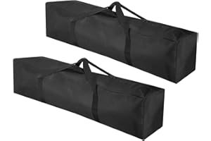 PATIKIL 39 Inch Camp Chair Replacement Bag 2 Pack - Nylon Folding Chair Carry Bags With Zippered Shoulder Strap for Beach, Camping, Travel - Black