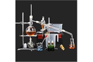 Sucastle Destillationsapparatur Ihre eigene Wesentliche zu Machen Öl 500ML Lab Glaswaren Scientific Industrie Wasser Distiller