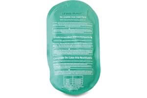Lewis-Plast Confezione con impacco in gel riutilizzabile di alta qualità (senza custodia): impacchi termici per lesioni al ginocchio, alla schiena, alle spalle, alla caviglia e al collo.