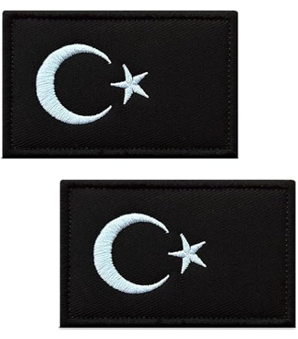 Patch écusson Thermocollant - Drapeau Turc Avec Cœur