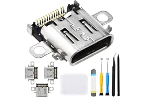 ZHUROUPU Porta di Ricarica di Tipo C di Ricambio da 4 Pacchetto Compatibile con per l'interruttore Nintendo OLED Console CONSOLA USB-C Kit di Riparazione del Caricatore per Switch NS OLED