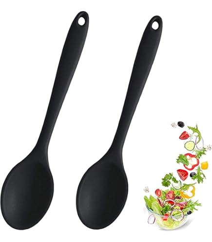 Cucchiaini Per Riso In Silicone - Set Da 2, Antiaderenti, Resistente Al Calore, Rosso - Foto 6