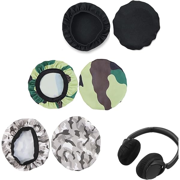 6 Copri Cuffie Lavabili - Custodie Elastiche Antipolvere Per Auricolari 9-11cm - Foto 3