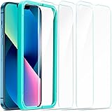 ESR 3 pieces display protector foil compatible with iPhone 13 Mini with practical positioning aid, 9H hardness, HD clear scre
