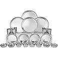 Shri & Sam solid Stainless Steel Shagun Dinner Set (24 Pcs Set)