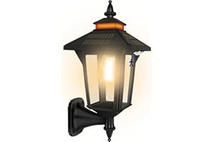 Daixilan Solarlampen für Außen 3 Beleuchtungsmodi Lampe mit Bewegungsmelder Aussen,IP65 Wasserdicht Außenlampe, Garten Garage Zaun Außenwandleuchte