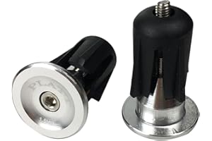 PLATT Bouchon Guidon Velo, Embouts de Guidon Capuchons d'extrémité de Bicyclette en Alliage d'aluminium pour vélo de Route et VTT