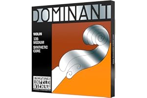 THOMASTIK-INFELD Thomastik Cordes Violon Dominant Noyau Nylon, Jeu 4/4 moyen avec Mi Acier filé Alu
