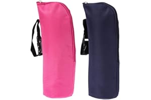 iSuperb Custodia Termica Biberon 2 Pezzi Portabiberon Termico Passeggino da Viaggio Borsa Termica Bambini 8X8X24 cm (Serie di tinta unita)