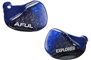 HiFiGo AFUL Explorer Hybrid in-Ear Monitors, 1DD+2BA IEM Earphone with 1 Dynamic Driver + 2 Balanced Armatures for Deep Bass and Wide Frequency Response Range (4.4mm)