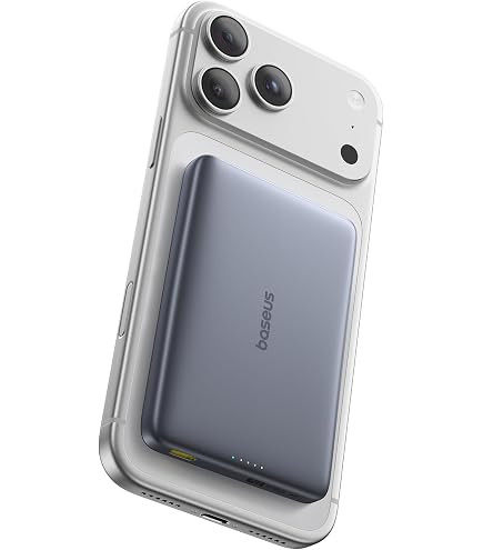 LUCKYDUO Mag-Safe Power Bank 10 000 mAh, Batterie Externe magnétique sans Fil Ultra Fine de 0,47 Pouces, pour Chargeur Portable Magsafe, PD 20 W USB-C Charge Rapide pour iPhone série 15/14/13/12
