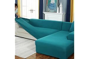 BOLUXIU Sofabezug, Eck Stretch-Sofabezug Stretch Sofabezug für 1/2/3/4 Sitzer（L-förmiges Ecksofa erfordert Zwei）