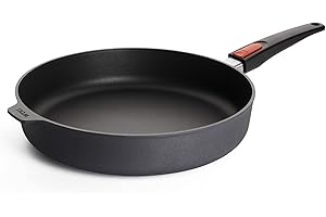 Woll Miska wysokoobręgowa Diamond Lite - indukcyjna -, średnica 32 cm, wysokość 7 cm, ze zdejmowaną rączką - nadaje się do wszystkich typów pieców, odlewane aluminium, powłoka nieprzywierająca, bezpieczna w piekarniku, antracyt, 1 szt.