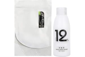 NAROOTE Crema sbiancante per capelli, polvere decolorante per capelli senza irritazione, tintura per capelli per uso professionale in salone, vita quotidiana a casa